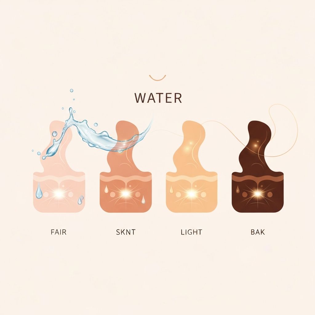 Representación de diferentes tipos de piel
